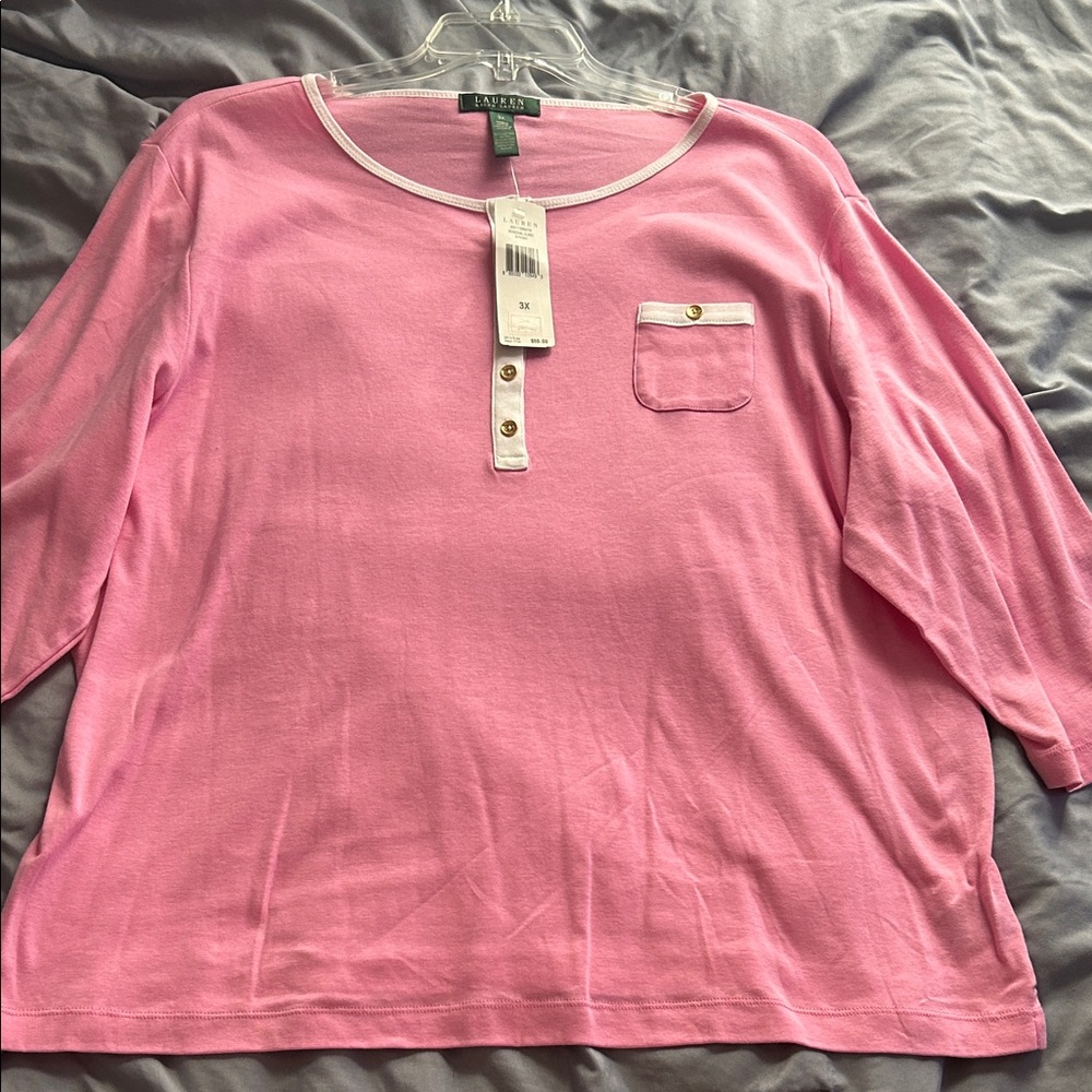 Pink Button Down Women's Shirt